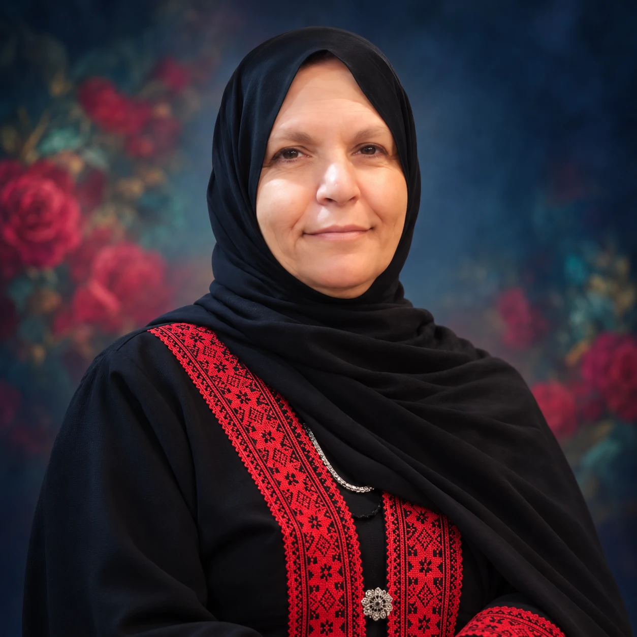 صُورَةٌ تَذْكَارِيَّةٌ لِلْمَرْحُومَةِ تَهَانِي دَرْوِيش
